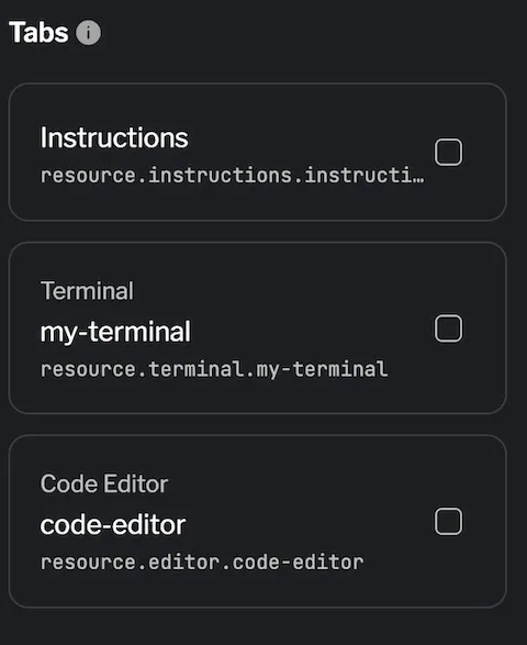 Adding tabs to a layout