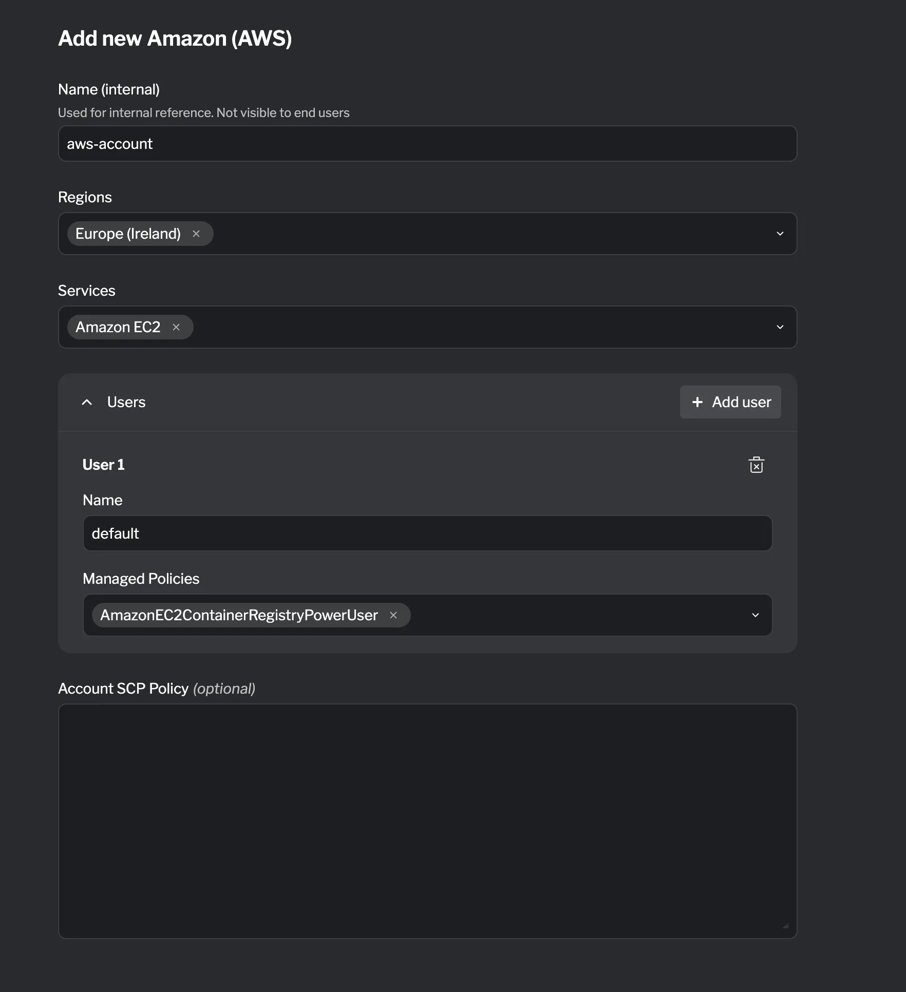 Adding a new aws resource