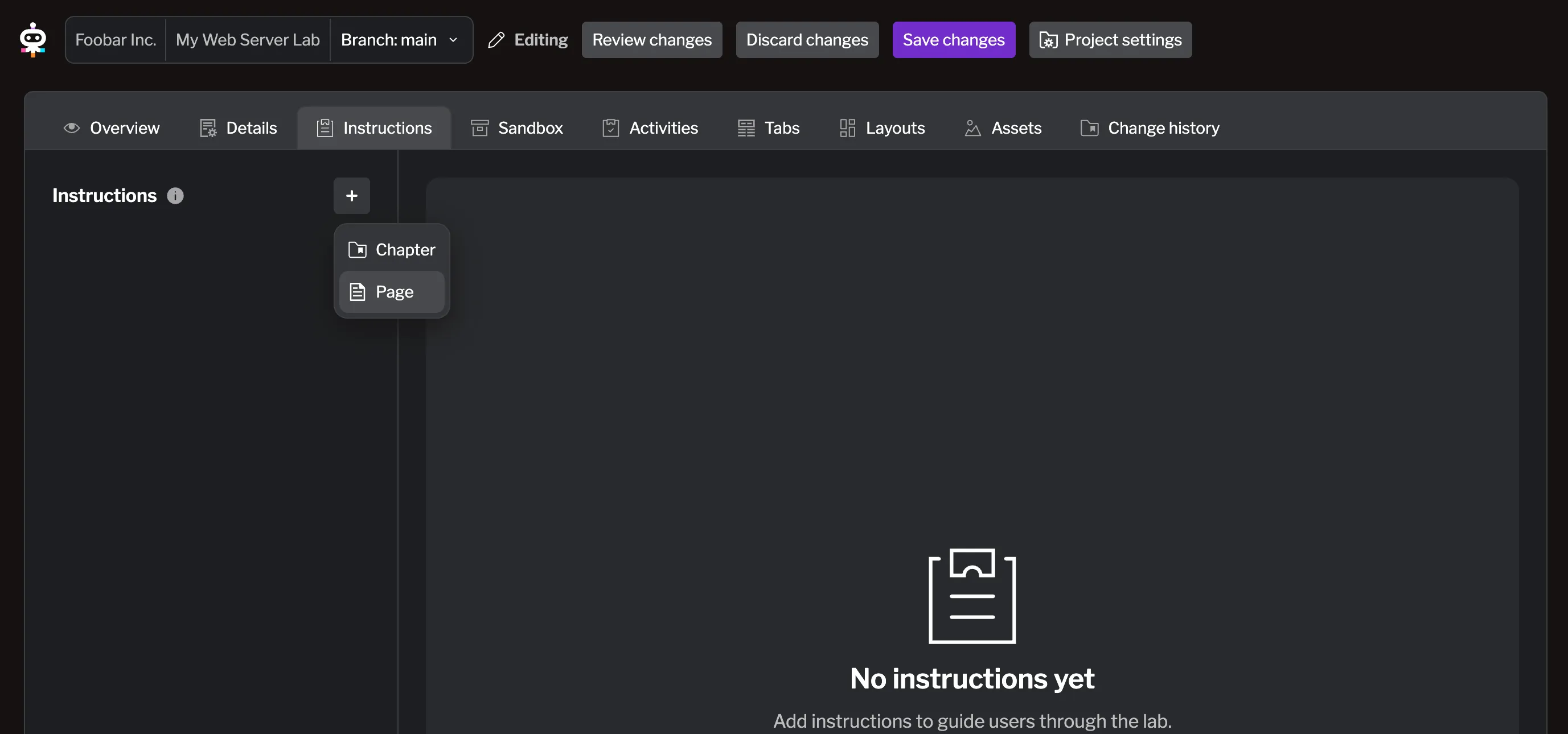 Create page Create page