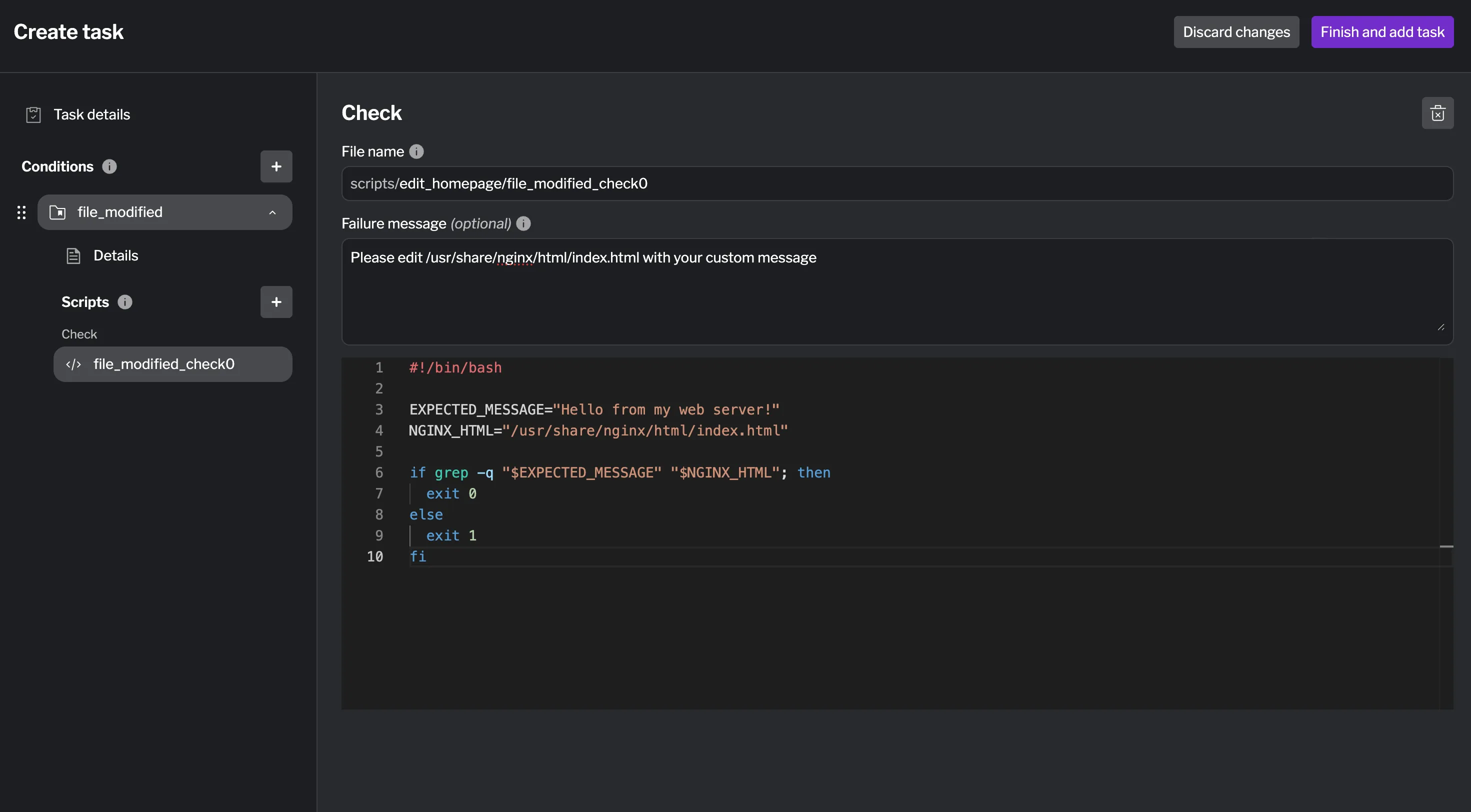 Creating a script Creating a script