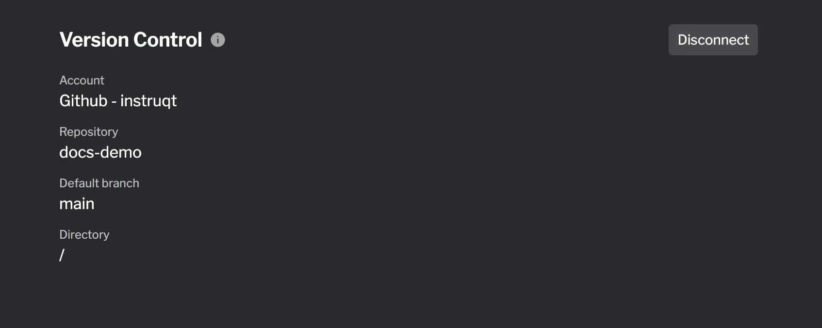 disconnect your lab from the remote repository by pressing 'Disconnect'