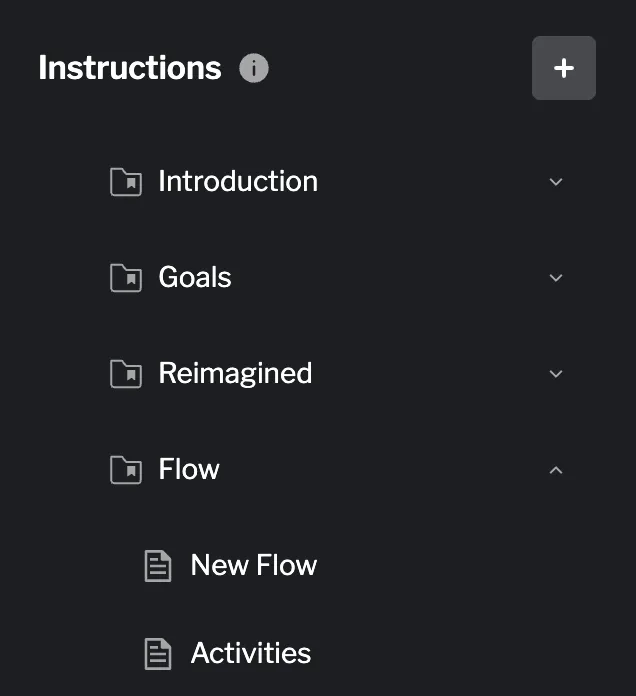 Structured labs use chapters to group related pages Chapter-organized sidebar